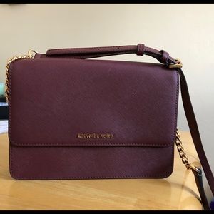 New Michael Kors Daniela Large Leather Crossbody